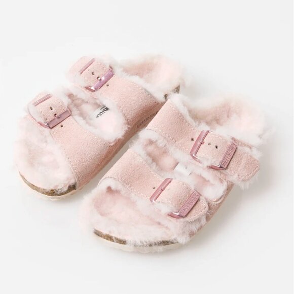 NWOT Birkenstock Arizona shearling kids EU 28 US 10/10.5 - Picture 1 of 6